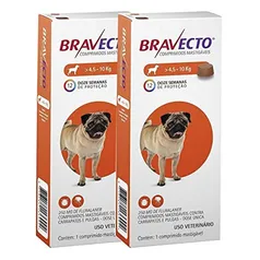 Combo Antipulgas E Carrapatos Bravecto De 4,5 A 10kg