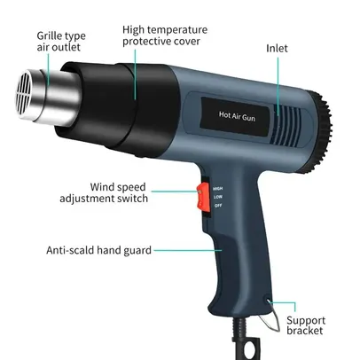 [Com Taxa] Soprador Térmico Ar Quente 2500w