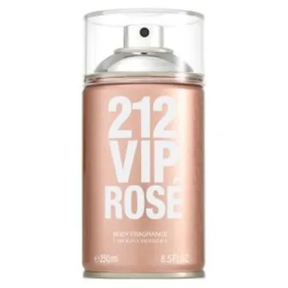 Saindo por R$ 112: Body Spray Feminino 212 VIP Rosé Carolina Herrera 250ml | Pelando