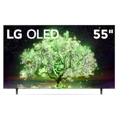 Smart TV 4K LG oled 55 com Inteligência Artificial ThinQ ai, Google Alexa e Wi-Fi - OLED55A1PSA