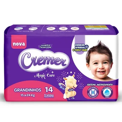 Fralda Cremer Jumbo Tamanho Grandinhos – Kit com 42 Unidades