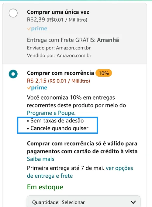 Imagem na descrição da promoção