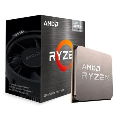 Processador AMD Ryzen 5 5600G, 3.9GHz (4.4GHz Max Turbo), AM4, Vídeo Integrado, 6 Núcleos - 100-100000252BOX 