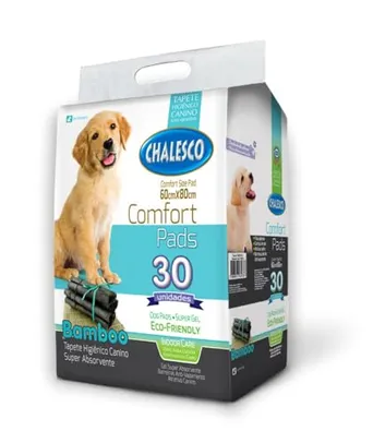 [REC] Chalesco Tapete Higiênico Para Cães Confort Bamboo 30 Unidades