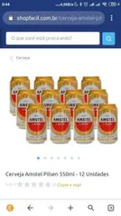 Cerveja Amstel 350ml cx 12 | R$27