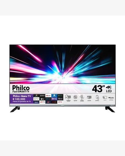 Foto do produto Smart Tv 43 Philco Fast Led 4K HDR10 Dolby - PTV43G70R2CSGBL
