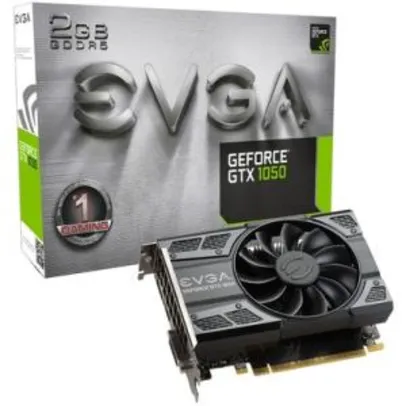 Placa de Vídeo VGA NVIDIA EVGA GEFORCE GTX 1050 2GB 128Bits ACX DDR5 - 02G-P4-6150-KR - R$599