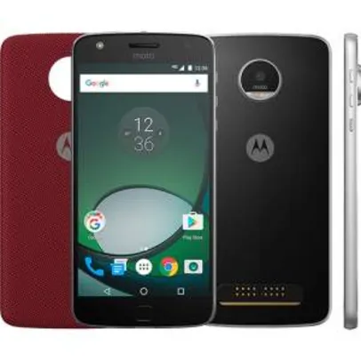 [Cartão Sub] Smartphone Moto Z Play Dual Chip Android 6.0 Tela 5.5" 32GB Câmera 16MP - Preto por R$ 1282