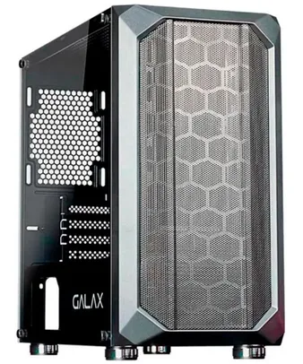 Gabinete Gamer Galax Nebulosa, Mini Tower, Vidro Temperado, Sem Fan, Black, Sem Fonte, GX700