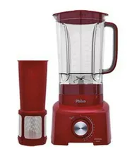 [REEMBALADO/220v] Liquidificador Philco PH900 2L, 12 velocidades, vermelho 1200W | R$80