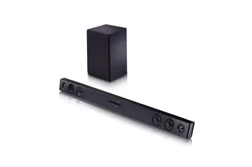 LG Soundbar SQC2 - 2.1 CANAIS, 300W RMS, BLUETOOTH 4.0, AUTO SOUND ENGINE (ASE), ADAPTIVE SOUND CONTROL (ASC), SEM FIOS, CONEXÕES MÚLTIPLAS