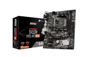 Placa-Mãe MSI B450M Pro-M2 Max p/ AMD AM4, m-ATX, DDR4