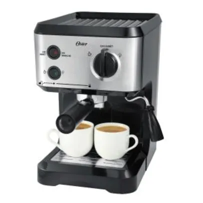 Cafeteira Expresso Oster Inox e Preto Pump Bstecmp55-017 - 110V - R$430