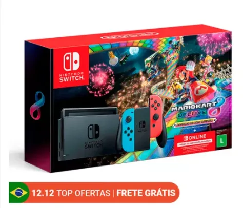 Console Nintendo Switch + Mario Kart Deluxe 8 - HBDSKABL1