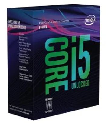 Processador I5 8600k - R$1078