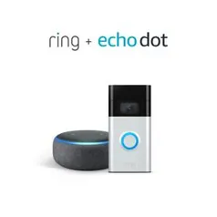 Campainha de vídeo Ring (2ª geração) com Eco Dot R$629