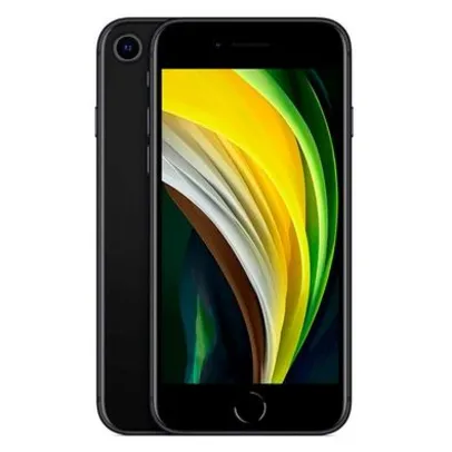 iPhone SE 64GB Preto, 4G, Tela de 4.7, Câmera Traseira 12MP + Selfie 7