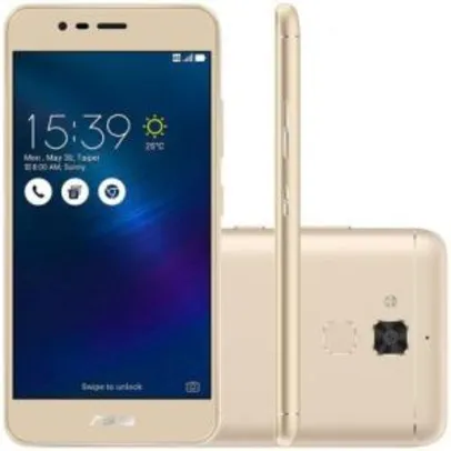 Smartphone Asus Zenfone 3 Max 5.2" 16GB ZC520TL Desbloqueado Dourado - R$699,90