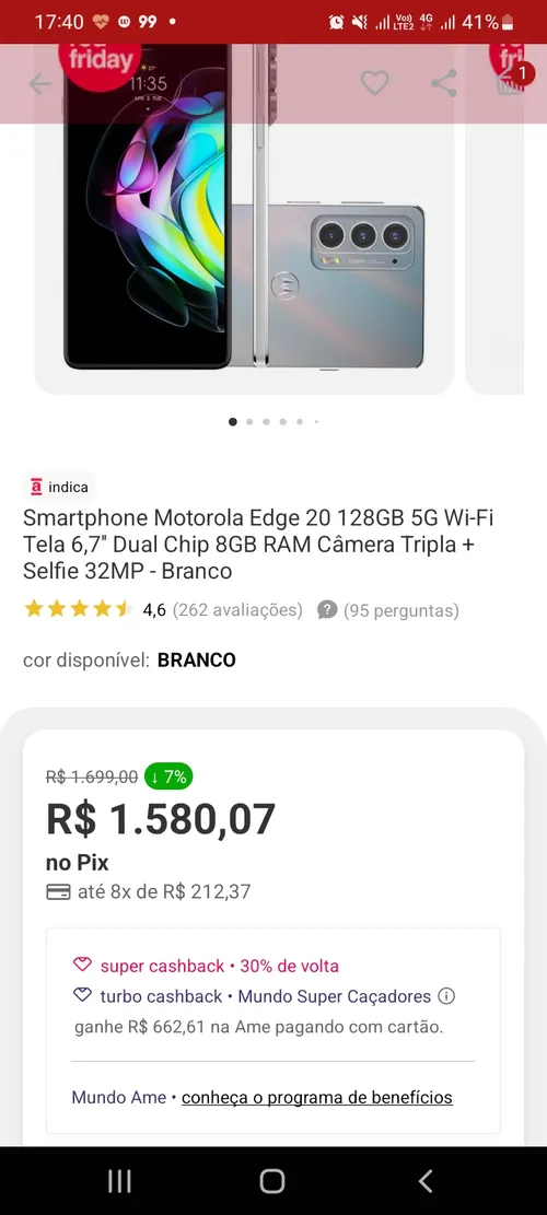 Imagem na descrição da promoção