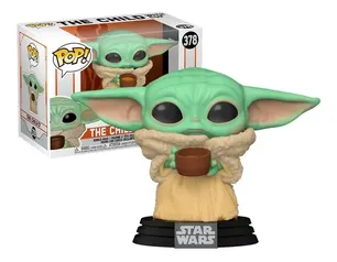 Boneco Funko Pop Star Wars Baby Yoda C/ Copo 378 - Original