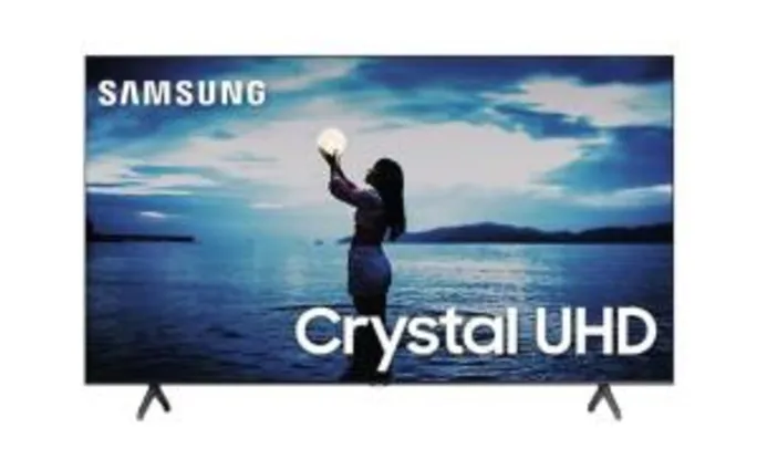 Smart TV Samsung 58" TU7020 Crystal UHD 4K 2020 Bluetooth Borda ultrafina Cinza Titan | R$2564