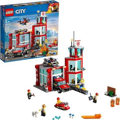 Lego city quartel dia bombeiros | R$400