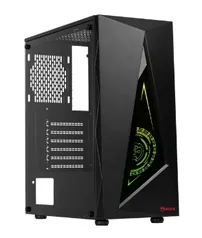 Gabinete Gamer Marvo CA-119 BK, RGB, Mid Tower, Vidro Temperado, Black, Sem Fonte, Sem Fan