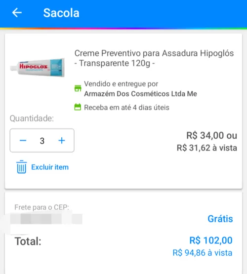 Imagem na descrição da promoção