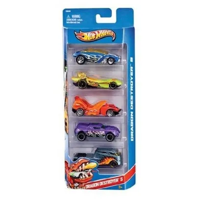 Conjunto Com 5 Carrinhos Hot Wheels Mattel Sortidos