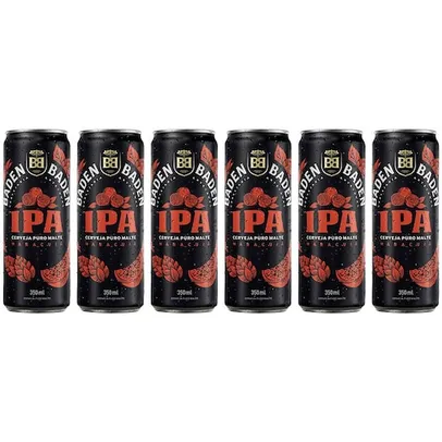 Cerveja Baden Baden IPA Maracujá lata 350 mL - 6 unidades 