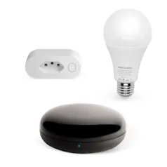 [AME R$75] Tomada Int Wi-Fi + Lampada Led Wi-fi + Controle Wi-Fi Liv