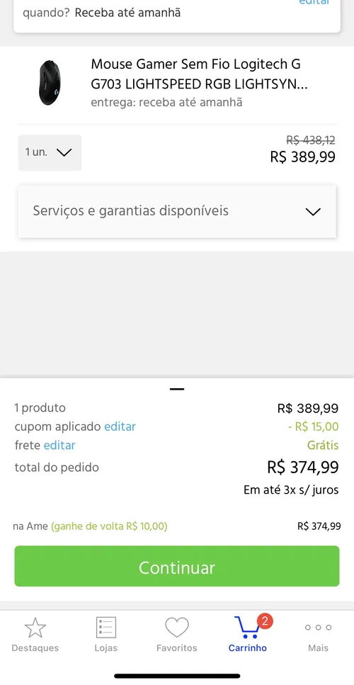 Imagem na descrição da promoção