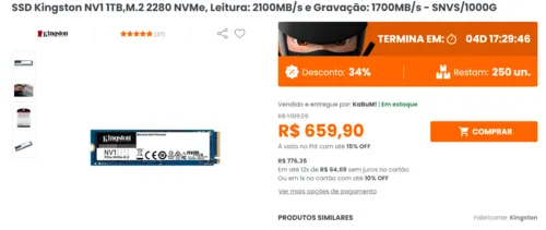 Imagem na descrição da promoção