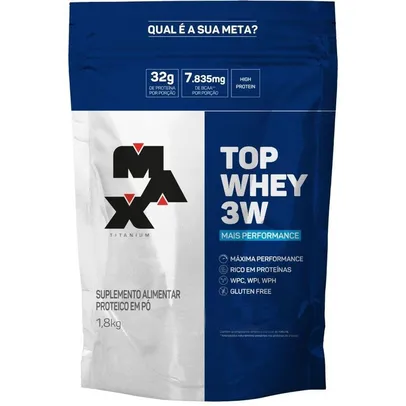 Top Whey 3w Mais Performance 1,8kg Refil Max Titanium - Whey 3W - Magazine Luiza