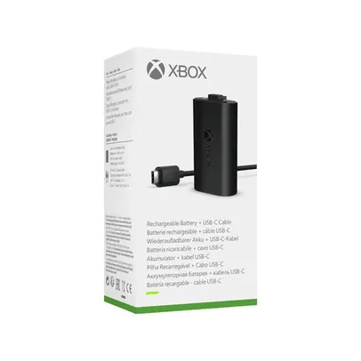 Kit Play & Charge para Xbox Series S e X - Bateria para Controle + Cabo USB C 2.7 metros