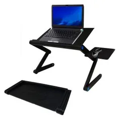 Mesa Suporte Articulado para Notebook com Mousepad - Travas 360° - Ângulo e Altura ajustáveis - Vexz