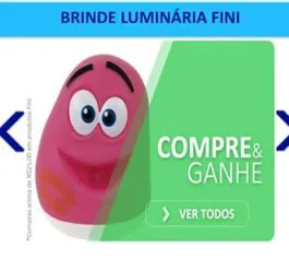 Fini Ursinhos Cítricos Com 110g - R$ 4,55 - GANHE DE BRINDE  LUMINÁRIA FINI