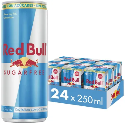 [Prime+Recorrência] Energético Red Bull Energy Drink Sugar Free | 24 Latas de 250mL | R$109