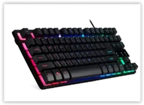 Teclado Gamer Acer Nitro tkl rgb Membrana ABNT2 USB - NKW120