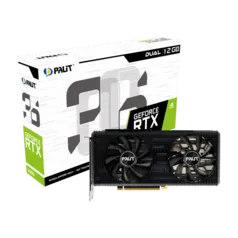 Placa de Vídeo Palit NVIDIA GeForce RTX 3060 Dual, 12GB, GDDR6, 192bit, LHR | R$4149