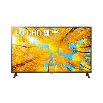 Smart TV 43" LG 4K UHD 43UQ7500 WiFi Bluetooth HDR ThinQ AI compatível com Smart Magic Google Preto