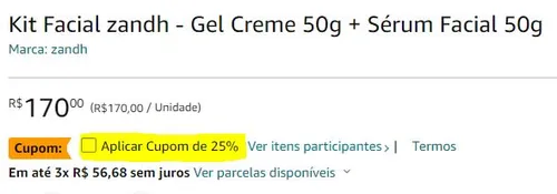 Imagem na descrição da promoção