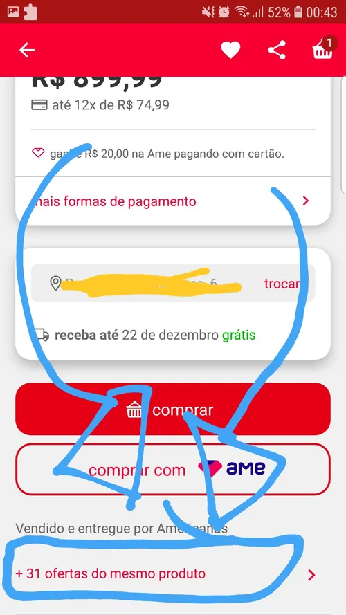 Imagem na descrição da promoção