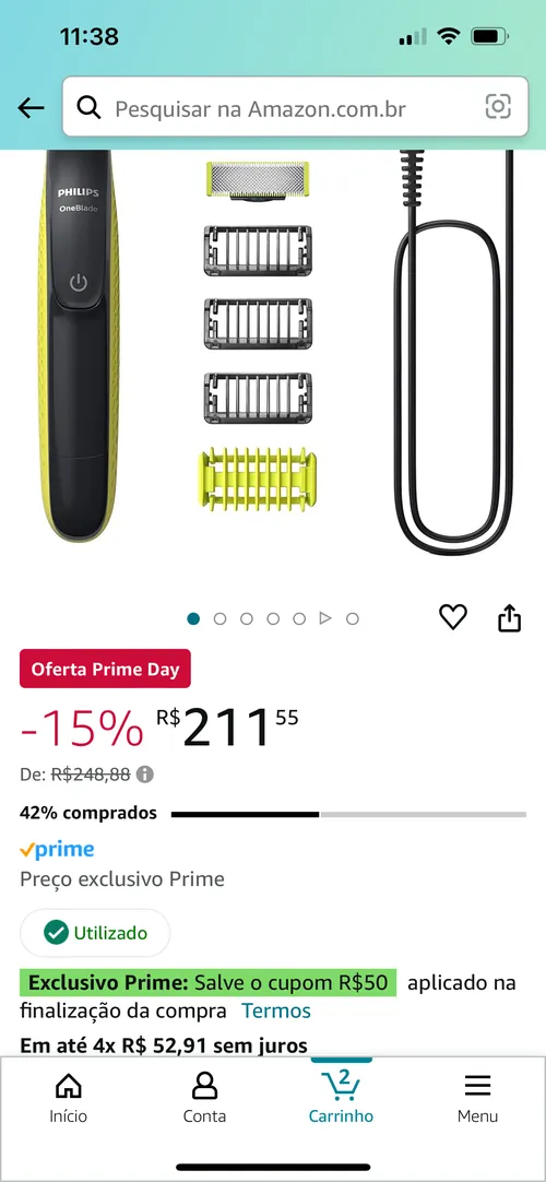 Imagem na descrição da promoção