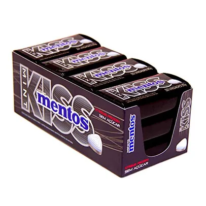 Mentos kiss latinha xtreme frozen contendo 12 latas de 35g cada