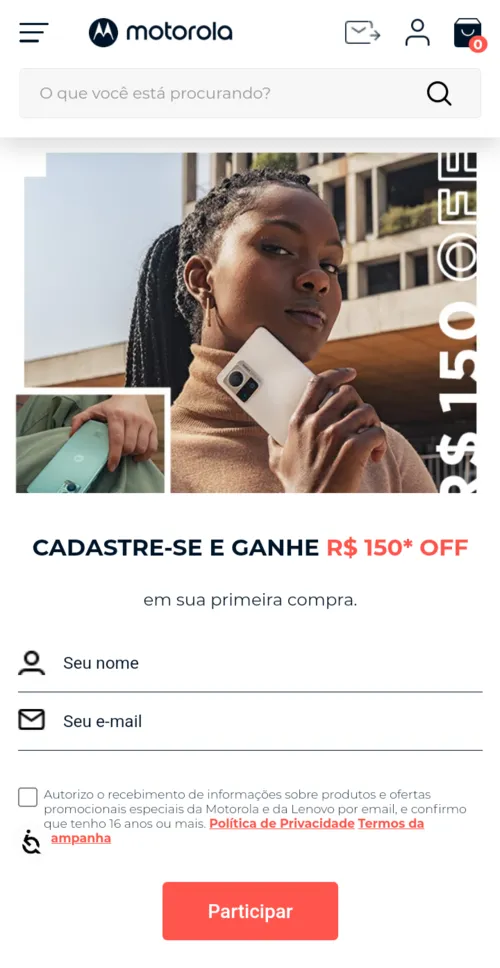 Imagem na descrição da promoção