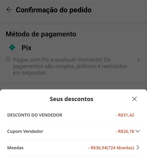 Imagem na descrição da promoção