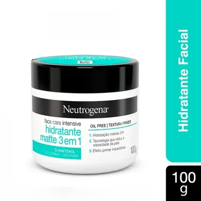 [REGIONAL] Hidratante Facial Matte 3 em1 Neutrogena Face Care Intensive 100g