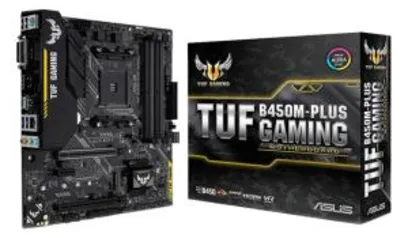 PLACA MÃE ASUS TUF B450M-PLUS GAMING, CHIPSET B450, AMD AM4, MATX, DDR4