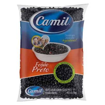 Feijão Preto Tipo 1 Camil Pacote 1kg